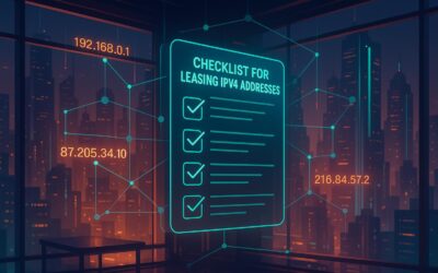 Checklist for Leasing IPv4 Addresses