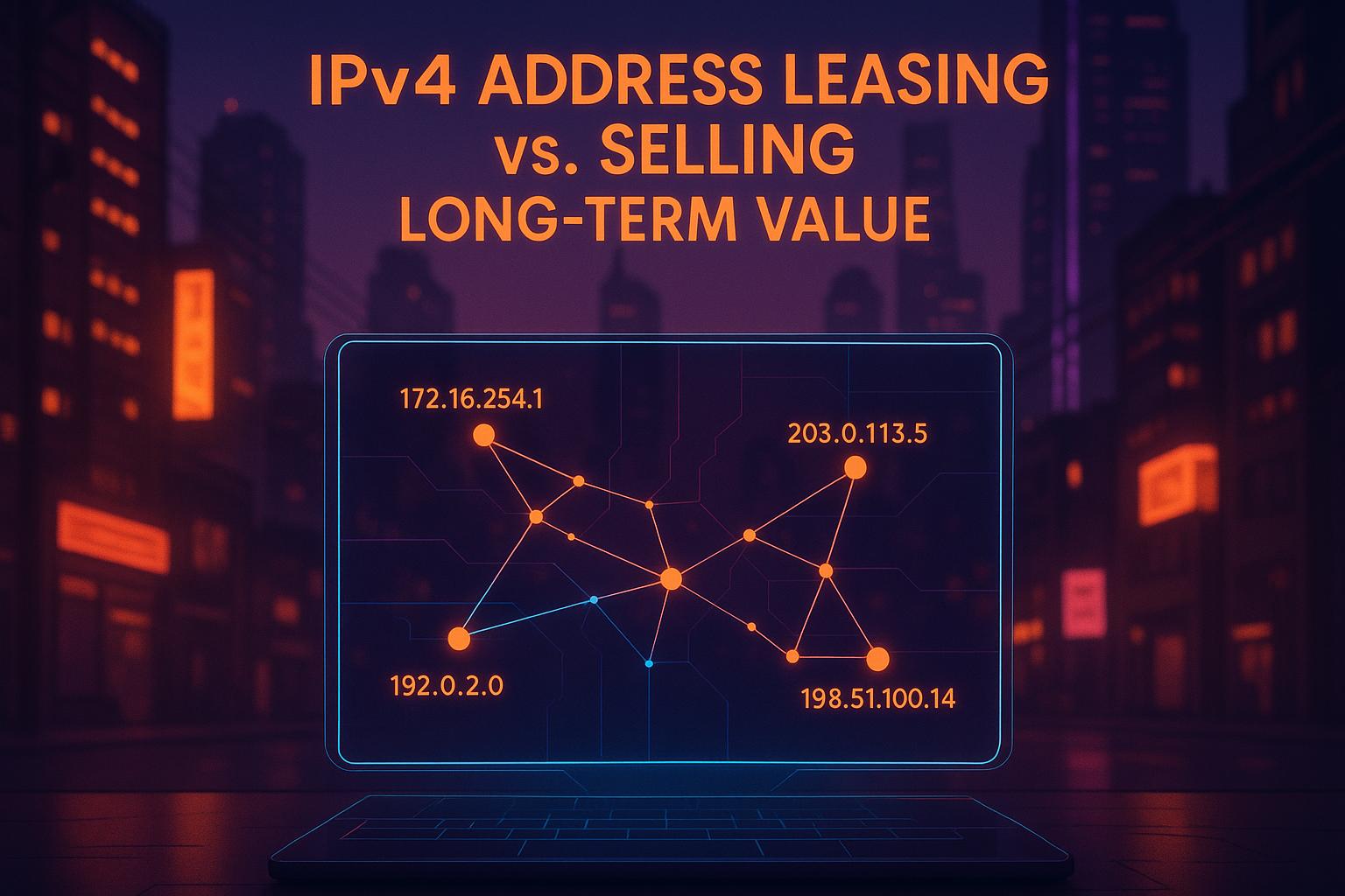 IPv4 Address Leasing vs. Selling: Long-Term Value